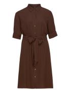 Collared Dress Brown Lauren Women