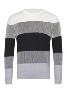 Structured Colorblock Knit White Tom Tailor