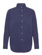 Over Fit Cotton Twill Shirt Blue Polo Ralph Lauren