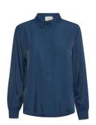 Crnola Long Sleeve Shirt Blue Cream