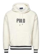 Logo Pile Fleece Hoodie Cream Polo Ralph Lauren