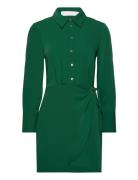 Short Shirt Dress Green Mango