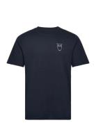 Alder Owl Chest Tee - Gots/Vegan Black Knowledge Cotton Apparel