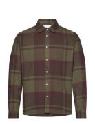 Jeremy Flannel Shirt Khaki Les Deux