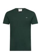 Slim Shield V-Neck T-Shirt Green GANT