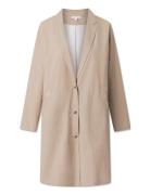 Carmina Coat Poplin Beige STUDIO FEDER