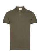 Slim Shield Ss Pique Polo Khaki GANT