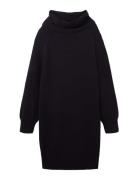 Dress Knitted Structure Mix Black Tom Tailor