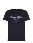 Script Logo Tee Navy Tommy Hilfiger