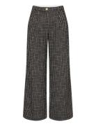 Checked Bouclé Pants Black Stella Nova