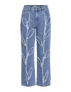 Objmoji Fray Mw Ankle Jeans E Aw Fair 23 Blue Object