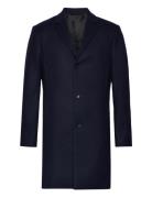 Recycled Wool Cashmere Coat Navy Calvin Klein