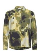 Mschdaniella Diena Shirt Aop Khaki MSCH Copenhagen