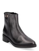Tapered Block Heel Boot W/Hw 30 Black Calvin Klein
