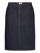 Denim Midi Zip Skirt Blue Filippa K