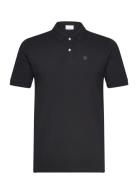 Toke Basic Badge Polo - Gots/Vegan Black Knowledge Cotton Apparel