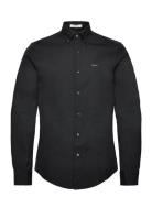 Slim Pinpoint Oxford Shirt Black GANT