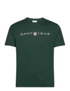 Printed Graphic Ss T-Shirt Khaki GANT