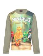 Lwtano 129 - T-Shirt L/S Green LEGO Kidswear