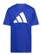 U Tr-Es Logo T Blue Adidas Performance
