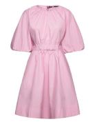A-Line Puff Sleeve Dress Pink Karl Lagerfeld