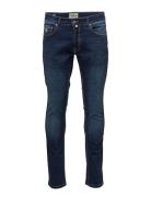 Steve Satin Jeans Blue Morris