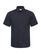 Cfaksel Ss Linen Mix Shirt Navy Casual Friday