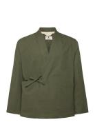 Akjesper Kimono Overshirt Khaki Anerkjendt