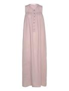 Thinna - Cotton Button Front Long D Pink Rabens Sal R