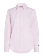 Org Co Poplin Regular Shirt Ls Pink Tommy Hilfiger