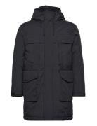 Apex Canvas? Long Padded Coat - Grs Black Knowledge Cotton Apparel