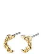 Remy Recycled Earrings Gold Pilgrim