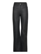 Leather Straight Pants Black REMAIN Birger Christensen