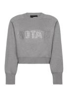 Firm Knit Cropped Jumper Grey ROTATE Birger Christensen