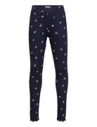 Printed Rib Leggings Navy Tom Tailor