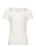 Cut Out Rib T-Shirt White Tom Tailor