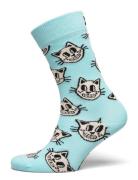 Cat Sock Blue Happy Socks