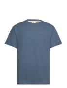 Akkikki S/S Waffle Tee Blue Anerkjendt