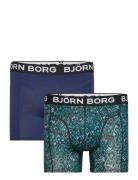 Bamboo Cotton Blend Boxer 2P Green Björn Borg