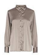 Yaspella Ls Shirt S. Noos Beige YAS