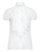 Liljasz Crinkle Ss Shirt White Saint Tropez