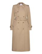 Double-Breasted Cotton Trench Coat Beige Mango