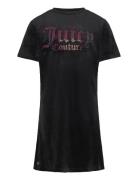 Luxe Diamante Fitted Ss Tee Dress Black Juicy Couture