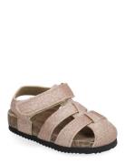 Sandals W. Toe + Velcro Strap Pink Color Kids