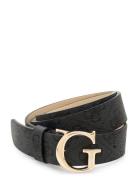 Noelle Logo Adj Pant Belt Black GUESS