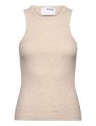 Slfanna O-Neck Tank Top Noos Beige Selected Femme