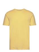 Mens Stretch Crew Neck Tee S/S Yellow Lindbergh