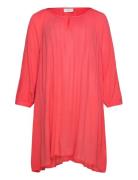 Kcami 3/4 Sl Tunic Red Kaffe Curve