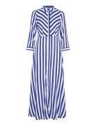 Yassavanna Long Shirt Dress S. Noos Blue YAS