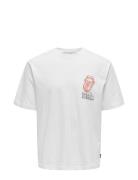 Onsrollingst S Rlx Ss Tee White ONLY & SONS